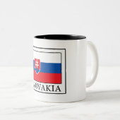 Tasse 2 Couleurs Slovaquie (Devant droit)