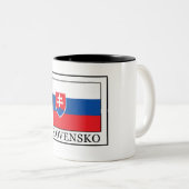 Tasse 2 Couleurs Slovène (Devant droit)