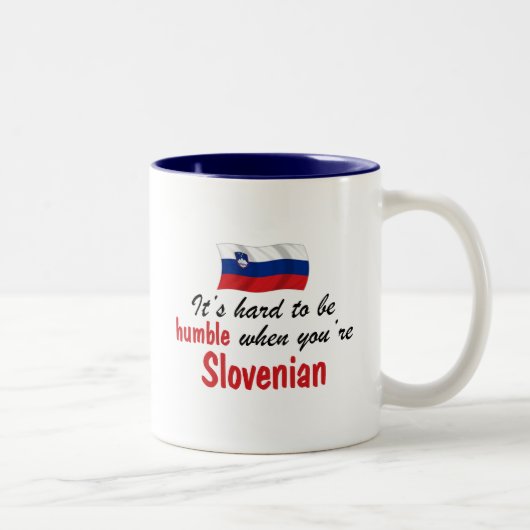 Tasse 2 Couleurs Slovène humble (Droit)