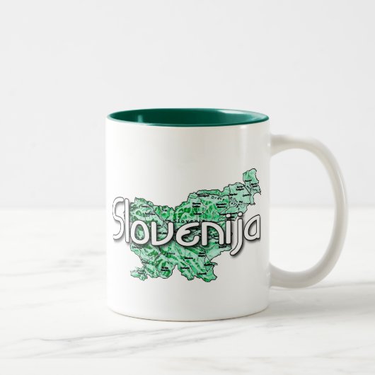 Tasse 2 Couleurs Slovénie (Droit)