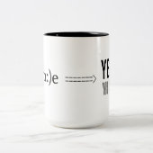 Tasse 2 Couleurs Smile tu peux (Centre)