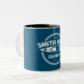 Tasse 2 Couleurs Smith River California Kayak (Devant gauche)