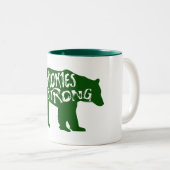 Tasse 2 Couleurs Smokies Ours fort (Devant droit)