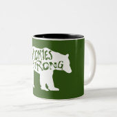 Tasse 2 Couleurs Smokies Ours fort (Devant droit)