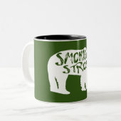 Tasse 2 Couleurs Smokies Ours fort (Devant gauche)