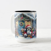 Tasse 2 Couleurs Snoop sur le tabouret (Devant gauche)
