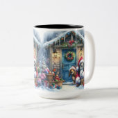 Tasse 2 Couleurs Snoop sur le tabouret (Devant droit)