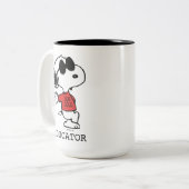 Tasse 2 Couleurs Snoopy "Joe Cool" Teacher (Devant gauche)