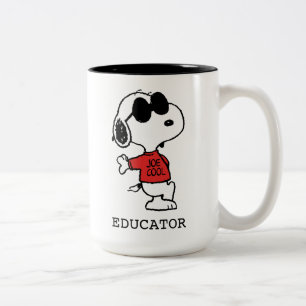 Tasse 2 Couleurs Snoopy "Joe Cool" Teacher