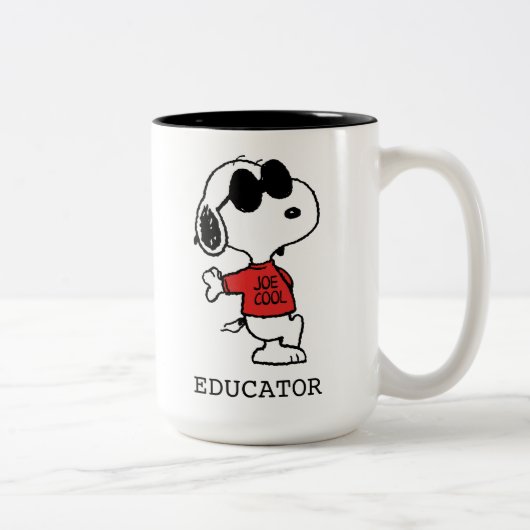 Tasse 2 Couleurs Snoopy "Joe Cool" Teacher (Droit)