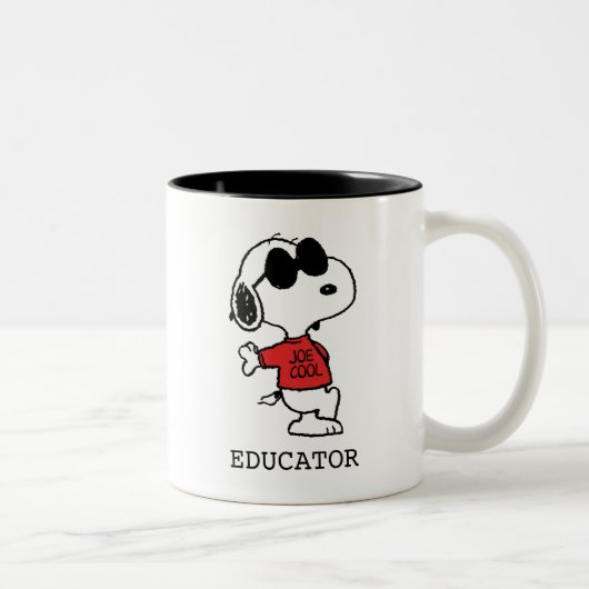 Tasse 2 Couleurs Snoopy "Joe Cool" Teacher (Droit)