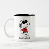 Tasse 2 Couleurs Snoopy "Joe Cool" Teacher (Gauche)