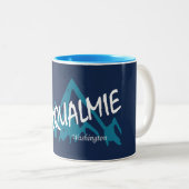 Tasse 2 Couleurs Snoqualmie Washington Mountains (Devant droit)