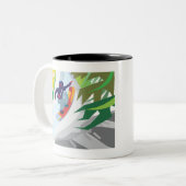 Tasse 2 Couleurs Snowboard (Devant gauche)