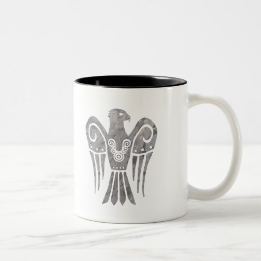 Tasse 2 Couleurs Snowhawk terni par guerre avec des runes (Droit)