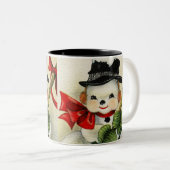 Tasse 2 Couleurs Snowman 004 (Devant droit)