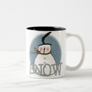 Tasse 2 Couleurs Snowman Casquette Stovepipe