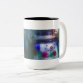 Tasse 2 Couleurs Snowman gelé Joyeux Noël (Devant droit)