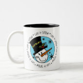 Tasse 2 Couleurs Snowman Laisser Neige (Gauche)