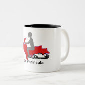 Tasse 2 Couleurs Snowmobile supérieur de péninsule (Devant droit)