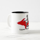 Tasse 2 Couleurs Snowmobile supérieur de péninsule (Devant gauche)