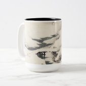 Tasse 2 Couleurs Snowscape par Kōno Bairei (Devant gauche)