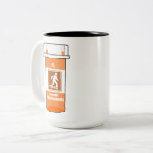 Tasse 2 Couleurs Snowshoeing Is My Drug (Devant gauche)