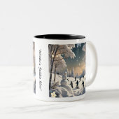 Tasse 2 Couleurs "Snowy Escape Route" (Devant droit)