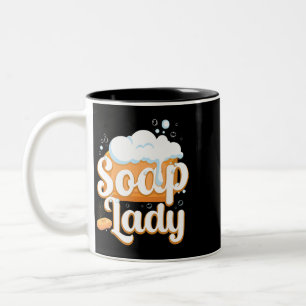 Tasse 2 Couleurs Soap Making Crafting Soap Lady