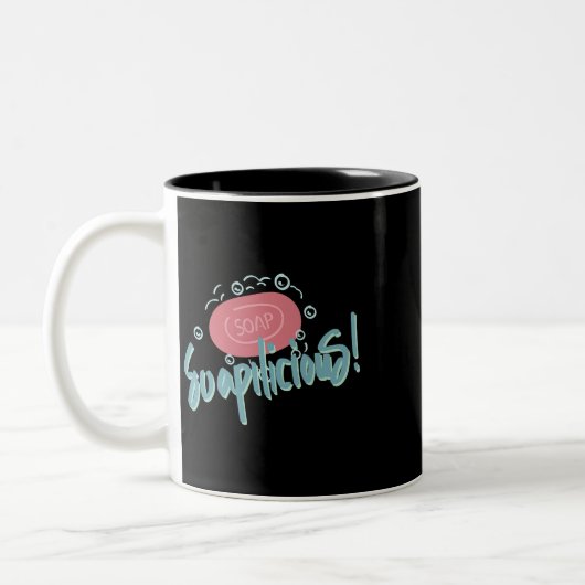 Tasse 2 Couleurs Soapilicious Soap Making Ironic Citation Crafting (Gauche)