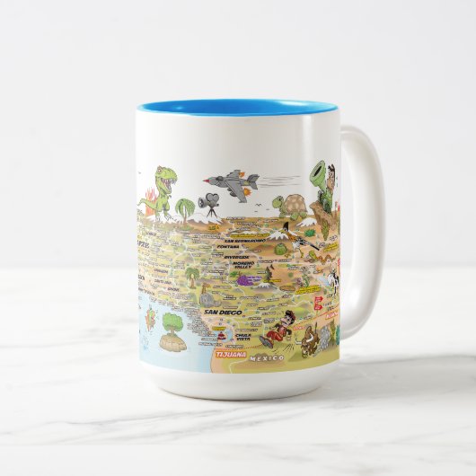 Tasse 2 Couleurs SoCal (Devant droit)