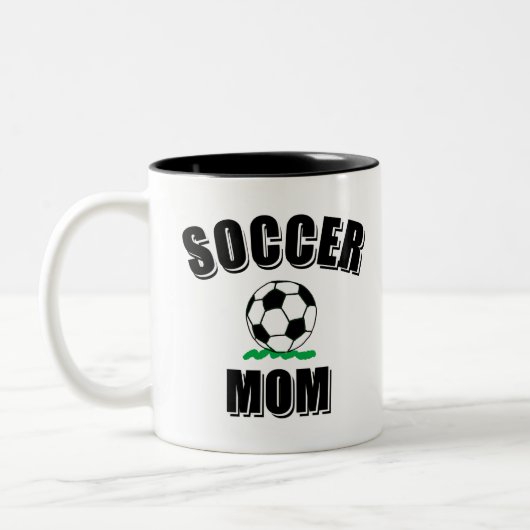 Tasse 2 Couleurs Soccer Maman Dessin Et Texte (Gauche)