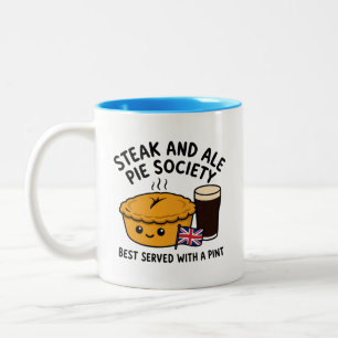 Tasse 2 Couleurs Société de Cartoon de Tourte au Boeuf et à la Bièr