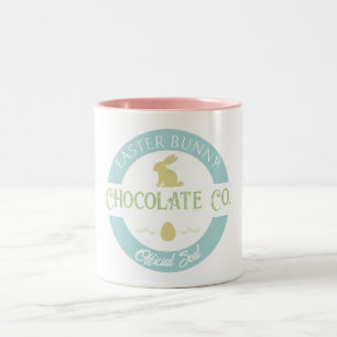 Tasse 2 Couleurs Société de Chocolat de Pâques Pastel