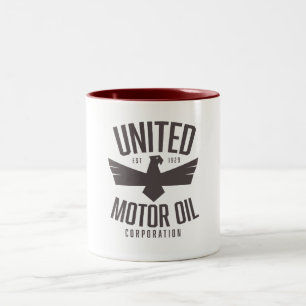 Tasse 2 Couleurs Société de pétrole moteur unie,