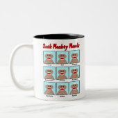 Tasse 2 Couleurs Sock Monkey Moods (Gauche)