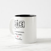 Tasse 2 Couleurs Soeur de danse (Devant gauche)
