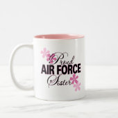 Tasse 2 Couleurs Soeur fière de l'Armée de l'Air (Gauche)