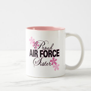 Tasse 2 Couleurs Soeur fière de l'Armée de l'Air