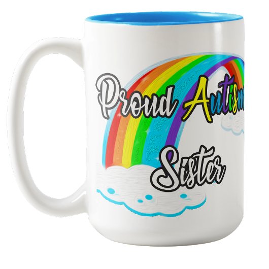 Tasse 2 Couleurs Sœur fière de l'autisme