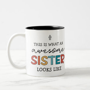 Tasse 2 Couleurs Sœur Incroyable Drôle Cadeaux pour la Meilleure