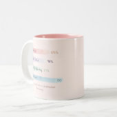 Tasse 2 Couleurs Soft Data | By the Numbers | Blush Relationship (Devant gauche)
