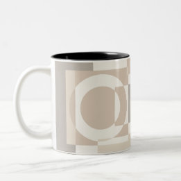 Tasse 2 Couleurs Soft Geometric Blocks – Simple and Sleek