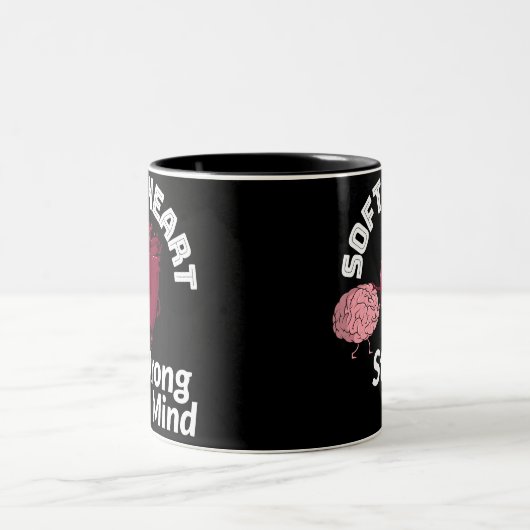 Tasse 2 Couleurs Soft Heart Strong Mind (Centre)