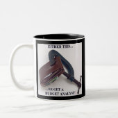 Tasse 2 Couleurs "Soit ça... soit un analyste du budget" (Gauche)