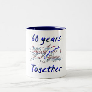 Tasse 2 Couleurs soixantième. Anniversaire