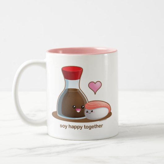 Tasse 2 Couleurs Soja heureux (Gauche)