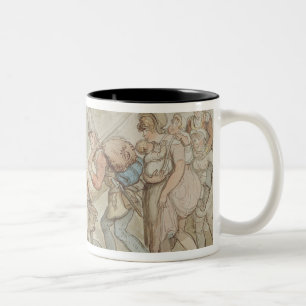 Tasse 2 Couleurs Soldats en mars 1805 (stylo et encre et watercolo