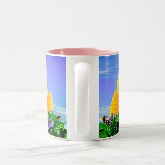 TASSE 2 COULEURS SOLEIL ALA CARTE ! (Poignée)