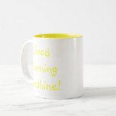 Tasse 2 Couleurs Soleil bonjour ! (Devant gauche)